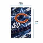 Chicago Bears Garden Flag Personalized Glowing Star Blue Best Selling