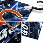 Chicago Bears Garden Flag Personalized Glowing Star Blue Best Selling