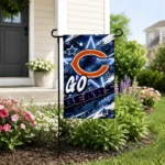 Chicago Bears Garden Flag Personalized Glowing Star Blue Best Selling