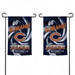 Chicago Bears Garden Flag Personalized Swirl Vortex Blue Best Selling