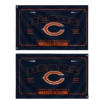 Chicago Bears House Flag Customized Ornate Border Blue Best Selling