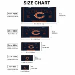 Chicago Bears House Flag Customized Ornate Border Blue Best Selling