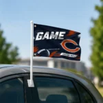 Chicago Bears House Flag Personalized Action Streaks Blue Best Selling