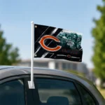 Chicago Bears House Flag Personalized Diagonal Stripes Blue Best Selling