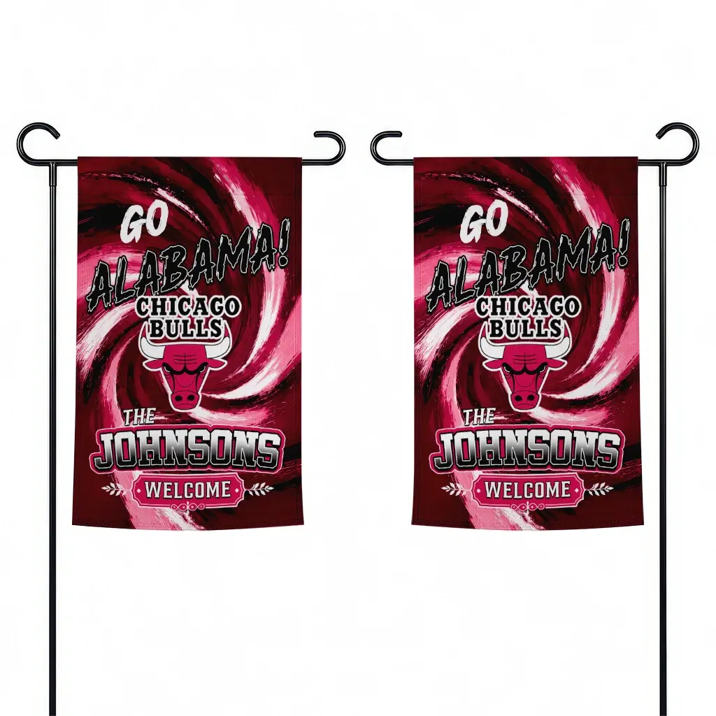 Chicago Bulls Garden Flag Custom Swirl Vortex Red Fashion Forward Chicago Bulls Garden Flag Custom Swirl Vortex Red Fashion Forward