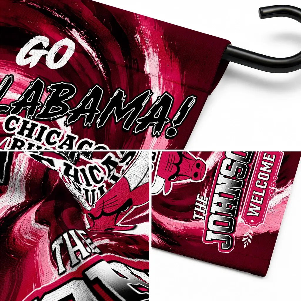 Chicago Bulls Garden Flag Custom Swirl Vortex Red Latest Model Chicago Bulls Garden Flag Custom Swirl Vortex Red Latest Model