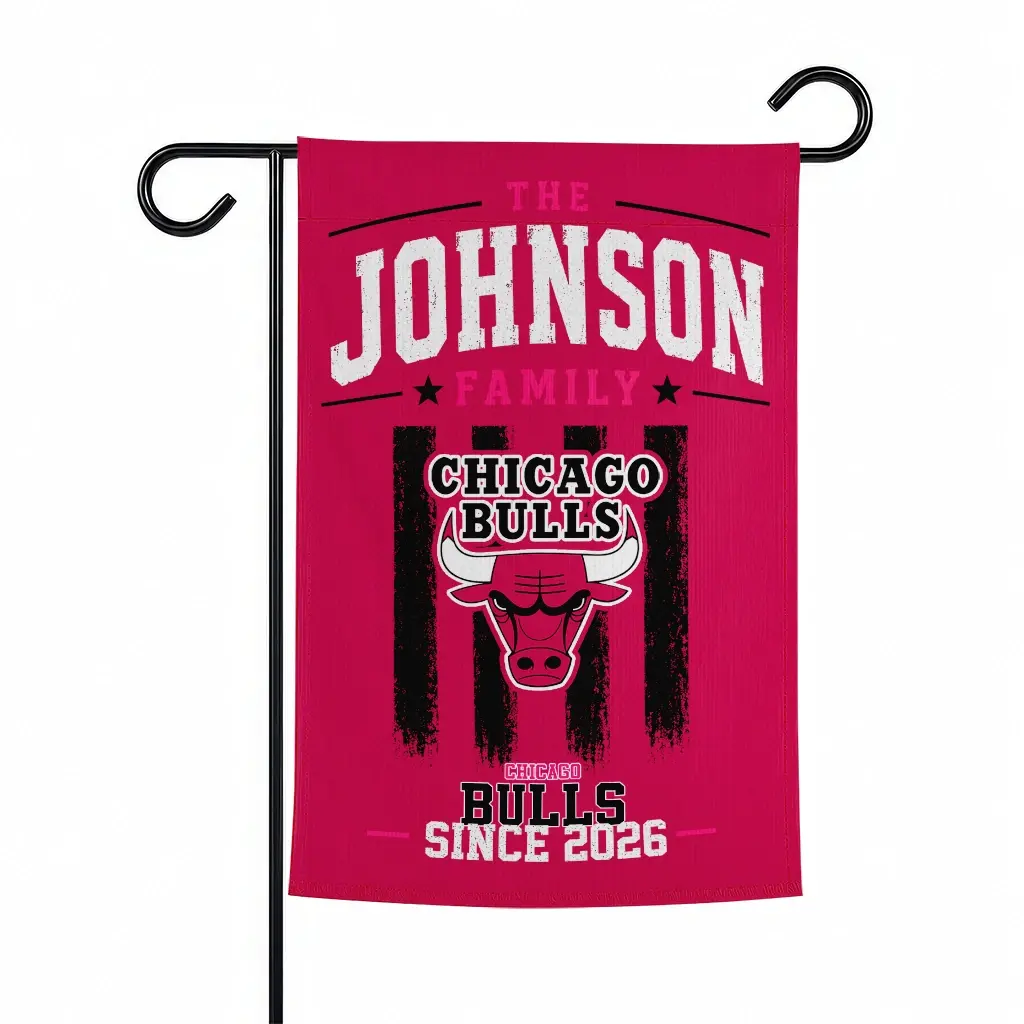Chicago Bulls Garden Flag Customized Distressed Stripes Red Best Selling Chicago Bulls Garden Flag Customized Distressed Stripes Red Best Selling