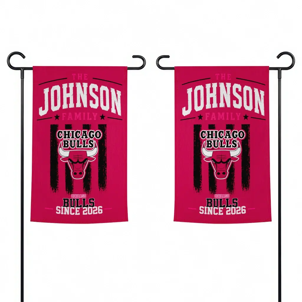 Chicago Bulls Garden Flag Customized Distressed Stripes Red Fashion Forward Chicago Bulls Garden Flag Customized Distressed Stripes Red Fashion Forward