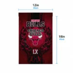 Chicago Bulls Garden Flag Customized Laurel Wreath Red Best Selling