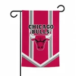 Chicago Bulls Garden Flag Personalized Chevron Stripes Red Best Selling