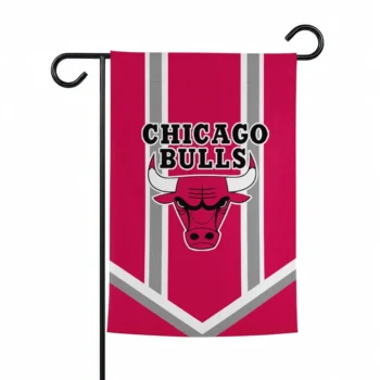 Chicago Bulls Garden Flag Personalized Chevron Stripes Red Best Selling