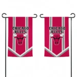 Chicago Bulls Garden Flag Personalized Chevron Stripes Red Best Selling