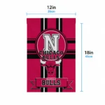 Chicago Bulls Garden Flag Personalized Circle Medallion Red Best Selling