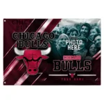 Chicago Bulls House Flag Custom Diagonal Stripes Red Best Selling
