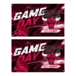 Chicago Bulls House Flag Custom Energy Brushstrokes Red Best Selling