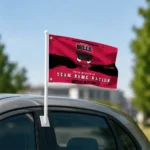 Chicago Bulls House Flag Personalized Brushed Streaks Red Best Selling