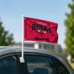 Chicago Bulls House Flag Personalized Ornate Border Red Best Selling
