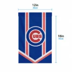 Chicago Cubs Garden Flag Custom Chevron Stripes Blue Best Selling
