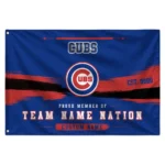 Chicago Cubs House Flag Custom Brushed Streaks Blue Best Selling