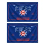 Chicago Cubs House Flag Custom Ornate Border Blue Best Selling