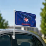 Chicago Cubs House Flag Custom Ornate Border Blue Best Selling