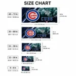 Chicago Cubs House Flag Customized Diagonal Stripes Blue Best Selling