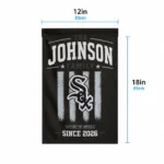 Chicago White Sox Garden Flag Custom Distressed Stripes Black Best Selling