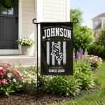 Chicago White Sox Garden Flag Custom Distressed Stripes Black Best Selling