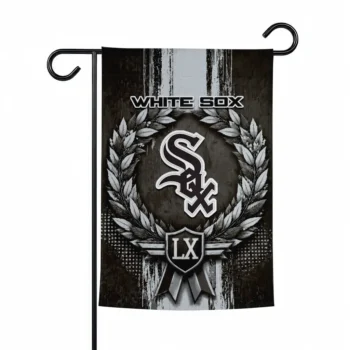 Chicago White Sox Garden Flag Custom Laurel Wreath Black Best Selling