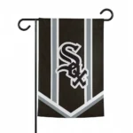 Chicago White Sox Garden Flag Customized Chevron Stripes Black Best Selling