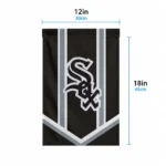 Chicago White Sox Garden Flag Customized Chevron Stripes Black Best Selling