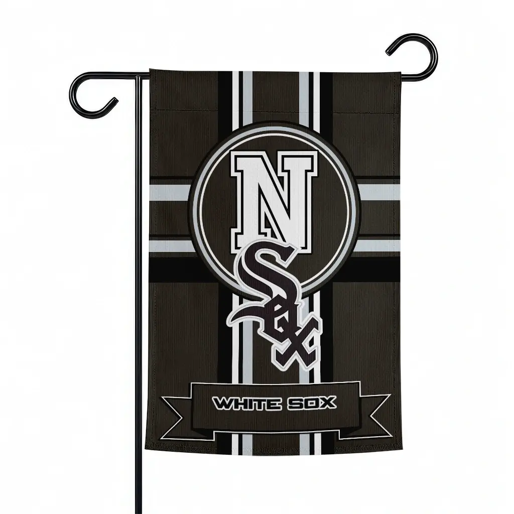 Chicago White Sox Garden Flag Customized Circle Medallion Black Best Selling Chicago White Sox Garden Flag Customized Circle Medallion Black Best Selling