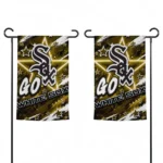 Chicago White Sox Garden Flag Personalized Glowing Star Black Best Selling