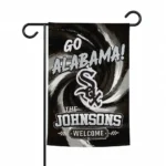 Chicago White Sox Garden Flag Personalized Swirl Vortex Black Best Selling