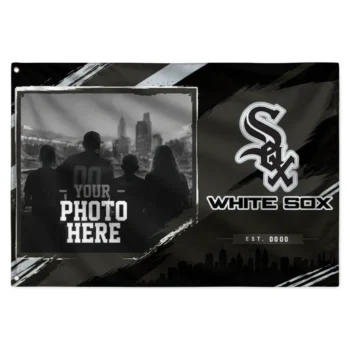 Chicago White Sox House Flag Custom Framed Photo Black Best Selling