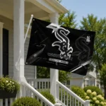 Chicago White Sox House Flag Custom Speed Slashes Black Best Selling