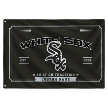 Chicago White Sox House Flag Customized Ornate Border Black Best Selling