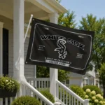 Chicago White Sox House Flag Customized Ornate Border Black Best Selling