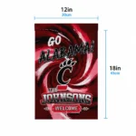Cincinnati Bearcats Garden Flag Custom Swirl Vortex Red Best Selling
