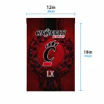 Cincinnati Bearcats Garden Flag Customized Laurel Wreath Red Best Selling