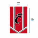 Cincinnati Bearcats Garden Flag Personalized Chevron Stripes Red Best Selling