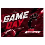 Cincinnati Bearcats House Flag Custom Action Streaks Red Best Selling