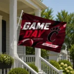 Cincinnati Bearcats House Flag Custom Action Streaks Red Best Selling