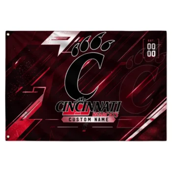 Cincinnati Bearcats House Flag Customized Speed Slashes Red Best Selling