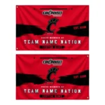 Cincinnati Bearcats House Flag Personalized Brushed Streaks Red Best Selling