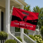 Cincinnati Bearcats House Flag Personalized Brushed Streaks Red Best Selling