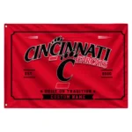 Cincinnati Bearcats House Flag Personalized Ornate Border Red Best Selling