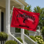 Cincinnati Bearcats House Flag Personalized Ornate Border Red Best Selling