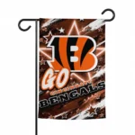 Cincinnati Bengals Garden Flag Custom Glowing Star Orange Best Selling