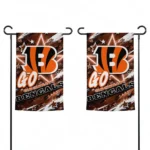 Cincinnati Bengals Garden Flag Custom Glowing Star Orange Best Selling